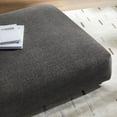 thumbnail image 4 of Solace Modular Upholstered Fabric Ottoman in Charcoal, 4 of 7