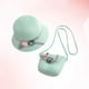 thumbnail image 4 of 1 juego de kit de playa para niños, adorable bolso bandolera con sombrero de paja para niñas (verde claro), 4 of 5
