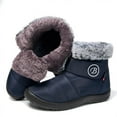 thumbnail image 2 of Womens Winter Snow Boots Faux Fur Lined Warm Waterproof Ankle Boots, 2 of 10