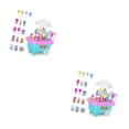 thumbnail image 3 of Ounissouiy 1 Juego de carrito de juguete para helados, juego de simulación para niños, juguetes educativos, carrito de helados, camión, gran 17x8x20cm 2piezas, 3 of 6