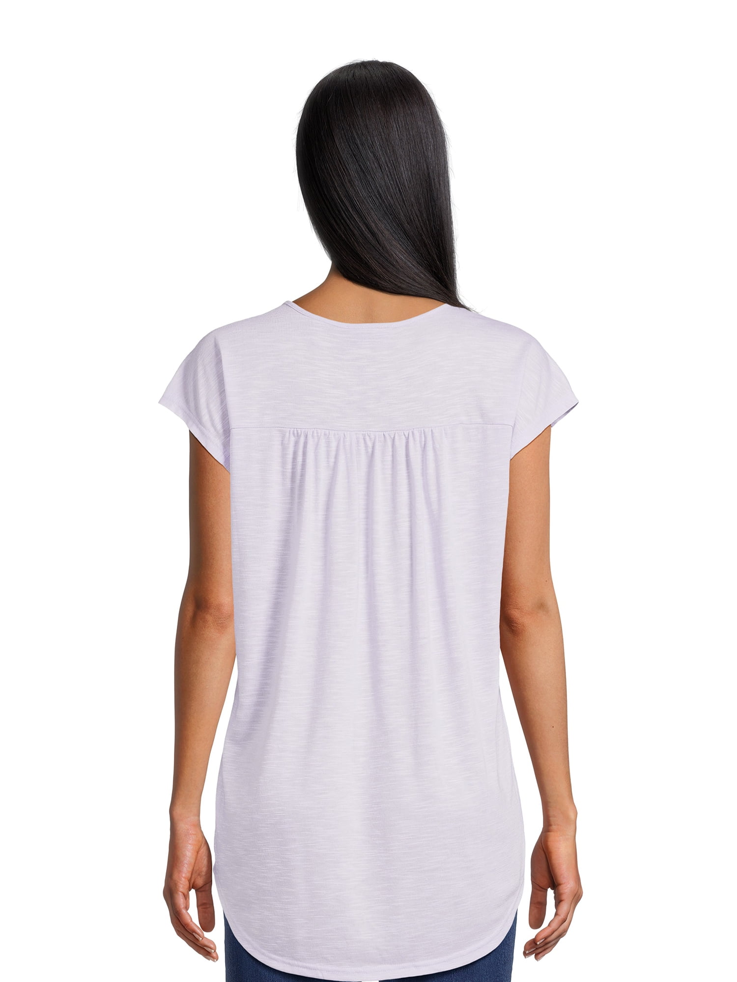 Real Size Women's Crochet Bib Tunic Top, Women's and Women's Plus XS-4X