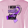 thumbnail image 4 of Inktastic I Wear Purple for My Mom Lupus Awareness Long Sleeve T-Shirt, 4 of 5
