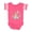 Football Pink and White, variant on My First Easter Bunny Boys or Girls Baby Bodysuit