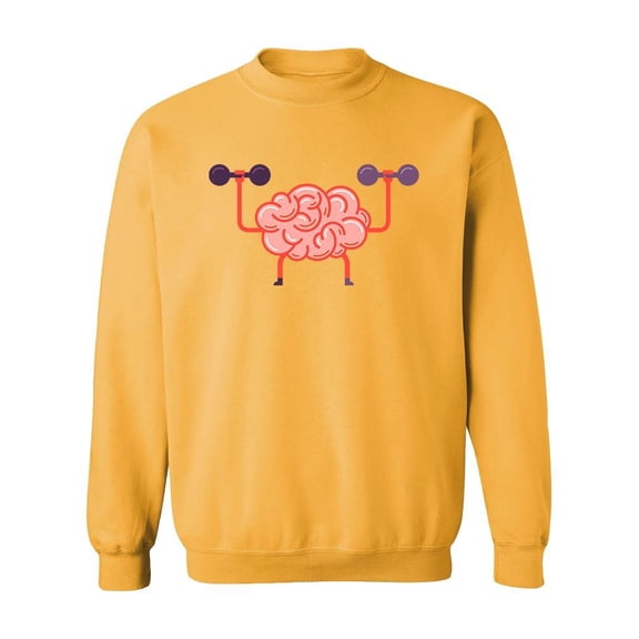 Train Your Brain . Sweatshirt Men -Image by Shutterstock, Male Medium