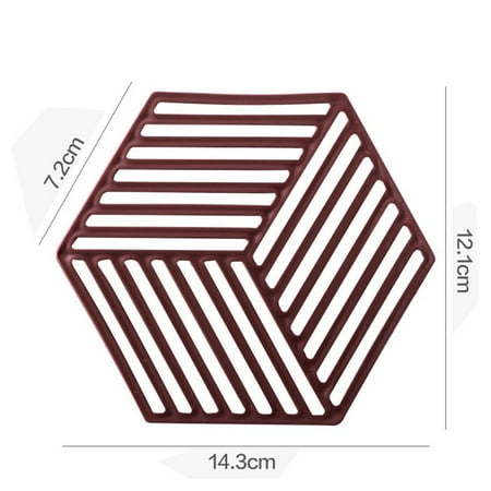 

Stylish Nordic Hexagonal PVC Food Mat Stain Resistant Dining Table Placemat