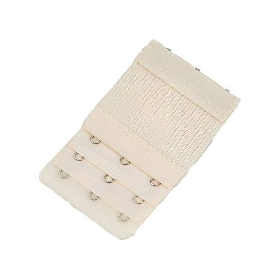 TELOLY Bra Extender Comfort 3 Row 3 Hook Stretchy Soft Bra Extension Strap Pack of 4 Free Size