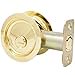 thumbnail image 3 of Round Pocket Door Lock Privacy (Bed/Bath) Latch 2-3/8"" Backset Rcl Polished Brass By Stone Harbor Hardware, 3 of 4