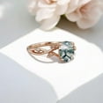 thumbnail image 3 of SHREENATHJEWELRY 8x6MM / 1.5CT Natural Moss Agate Engagement Ring CZ Diamond Alternative Fine Jewelry Nature Inspired Gold Ring Birthday Gift For Daughter, 3 of 4