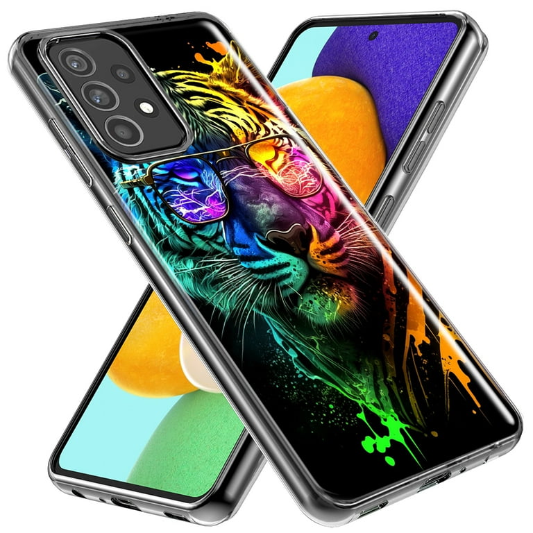 SAMSUNG - Tiger MUNDAZE Samsung Galaxy A32 Neon Rainbow Swag Tiger