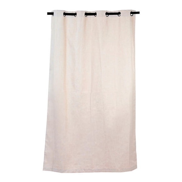 cortina decorativa poliéster miel ivory 210 x 135 cm