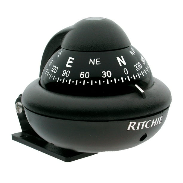 RITCHIE COMPASSES X10BM Compass, Bracket Mount, 2" Dial, Black