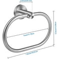 thumbnail image 2 of Hand Towel Ring, Brushed Nickel SUS304 Stainless Steel Bathroom Hand Towel Holder Wall Mount Heavy Bathroom Towel Holder., 2 of 4