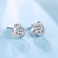 thumbnail image 1 of Fiudx Pendientes de Circonita, Elegantes Joyas con Diseño Geométrico, Deslumbrantes Detalles con Incrustaciones, Ideales para El Día a Día, Regalo de Cumpleaños o Boda, Ideales para Novias o para Ti, 1 of 5