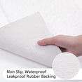 thumbnail image 4 of Alfombra de baño Runner SHACOS Super Soft de 50 x 120 cm, color blanco, 4 of 9