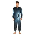 thumbnail image 2 of IAUYY Unisex Adult Onesie Pajamas Ultra-Soft Crystal-Soft Fabric, Halloween Adult Onesie Pajamas Adults,With a Zipper Plus Size Onesie Pajamas, Witch Riding A Broomstick, 2 of 7