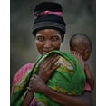 thumbnail image 2 of Perovich, Irene 15x17 Gold Ornate Wood Framed with Double Matting Museum Art Print Titled - MotherS Smile, 2 of 4
