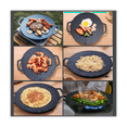 thumbnail image 2 of 38Cm Thick Cast Iron Frying Pan Flat Pancake Griddle Non-Stick Bbq Grill Induction Cooker Open Flame Cooking Pot, 2 of 6