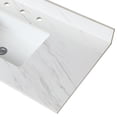 thumbnail image 4 of 43-Inch Bianco Venato Sintered Stone Vanity Top for Bathroom, Durable and Heat-Resistant, Hassle-Free Installation, 4 of 7