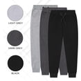 thumbnail image 2 of 3 Pack Men's Joggers with Pockets – Fleece Mens Sweatpants with Zipper, Gym Joggers Men, Workout Sweat Pants, 2 of 2
