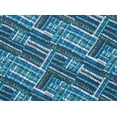 thumbnail image 2 of Zelouf Print On Ity  , Sewing, DIY, Crafts Fabric by the Yard, 479 Blue/jade, 1 Yard, 2 of 2
