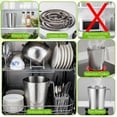 thumbnail image 4 of 2L 18/8 Stainless Steel Measuring Cup with Handle and Pour Lip, 304 stainless pitcher with marking with handle, 68OZ/2 Liter- 8 Cup, Heavy-Duty Pitcher, 4 of 7
