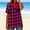 Hot Pink, variant on BUIGTTKLOP Women Loose Casual Linen Short Sleeved Tops Button-up Shirt