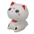 thumbnail image 4 of Cat Decoration, Bright Colors Light Induction Lucky Nodding Cat  For Office With Large Eyes,with Smile Face, 4 of 8