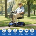thumbnail image 3 of Segmart 4 Wheel Mobility Scooters for Seniors Best Gift,Electric Mobility Scooters with Control Panel,All-Terrain Power Scooter for Outdoor Travel Up to 20 Miles & 330lb Capacity, Blue, 3 of 13