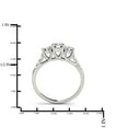 thumbnail image 4 of 14k Three-Stone Engagement Ring White Yellow or Rose Gold (0.50 carat, I-J Color, I2-I3 Clarity), 4 of 12
