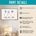 thumbnail image 2 of Ducks In Towels Art Poster : Trendy Bathroom Home Decor Wall Art, Matte Canvas Stretched, Posters for Room Bedroom Living Room Bathroom Wall Decor, Posters & Art Prints, Gift., 2 of 7