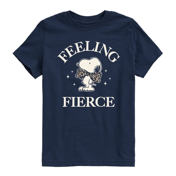 Peanuts - Feeling Fierce Snoopy - Youth Short Sleeve Graphic T-Shirt