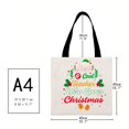 thumbnail image 2 of MesaSe Décor de Noël Sac en Lin Imprimé de Noël, 2 of 3