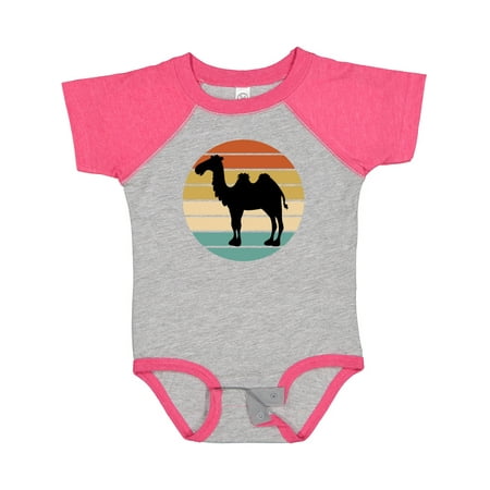 

Inktastic Camel Silhouette Retro Sunset Gift Baby Boy or Baby Girl Bodysuit