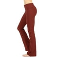 thumbnail image 1 of JED FASHION Women's Ultra Stretchy Fold-Over Waist Yoga Pants, 1 of 1