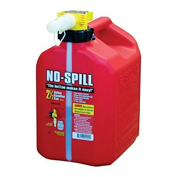 No-Spill Gas Can - 2.5 Gallon/Red