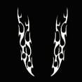 thumbnail image 3 of BaiTrend 1 Pair Fashion Flame Fire Reflective Car Vehicle Hood Decals Stickers Decoration, 3 of 5