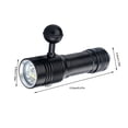 thumbnail image 2 of Eigraketly Luz de relleno Video Buceo Modos de linterna subacuática Blanco Rojo Fotografía Buceo Antorcha Snorkel Impermeable Haz brillante Estufas de camping, 2 of 6