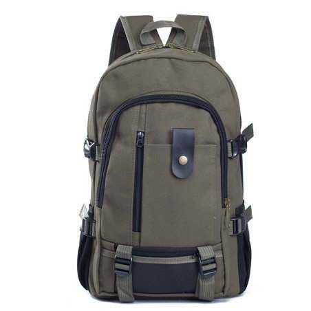 Rewenti Men's Backpack Leisure Travel Backpack Canvas For Middle School Students