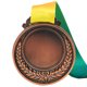 thumbnail image 1 of Premio de cobre de 2 pulgadas con cinta para el cuello redonda para fiestas de competiciones (cobre), 1 of 2
