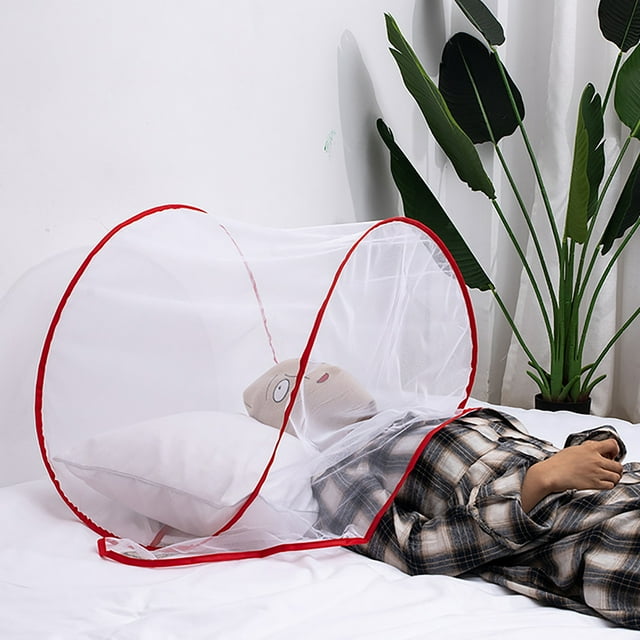 Feltree Moustiquaire Portable Pop-Up, Mini Yourte Pliable Adaptée aux Voyages pour Dormir en Extérieur, Protection contre les Insectes Sans Installation