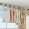 sunsanly Tension Curtain Rod Adjustable Expandable No Drilling NonSlip
