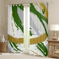 thumbnail image 2 of Grey Beige Grass Green Curtains & Drapes Brush Strokes Oil Painting 30%-50% Blackout Curtains, Gradient Abstract Vintage Curtains Ombre Graffiti Black Out Curtains, Contemporary Modern Window Drapes, 2 of 5