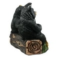 thumbnail image 4 of Ebros Beacon Of Happiness Rustic Black Bear Family Welcome Sign Statue With Solar LED Light Lantern, 4 of 6