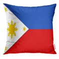 thumbnail image 1 of BSDHOME Taie d'Oreiller Drapeau des les Philippines Manille République AEC Asie 16x16 Pouces, 1 of 1