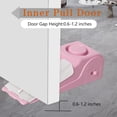 thumbnail image 5 of AUR 2 Pack Portable Door Stop Alarm, Door Stopper with 120db Loud Security Alarm, Travel Door, Doorstops Wedge Sensors Security Devices for Traveling Apartment Hotel and Home (Pink), 5 of 14