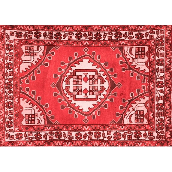 Ahgly Company Indoor Rectangle Persian Red Traditional Area Rugs, 8' x 12'