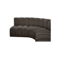 thumbnail image 4 of Meridian Furniture Arc Brown Boucle Fabric Modular Sectional, 4 of 9