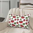 thumbnail image 5 of Lsque Hand Drawn Strawberry Pattern Pillow Case – Soft & Cozy Throw Pillow Cover, Hypoallergenic Cushion Case for Sleeping Women with Envelope Closure-20"x30", 5 of 6
