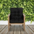 thumbnail image 4 of Patio Chair Cushion, Black, Solid, 21”W x 19”D (seat) x 22.5”H (back), 4 of 10
