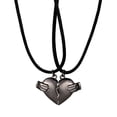 thumbnail image 1 of Collares con colgante de dos almas y un corazón para pareja, collar con imán creativo para parejas con piedra de los deseos Wmkox8yii  fajkfhkj247, 1 of 1